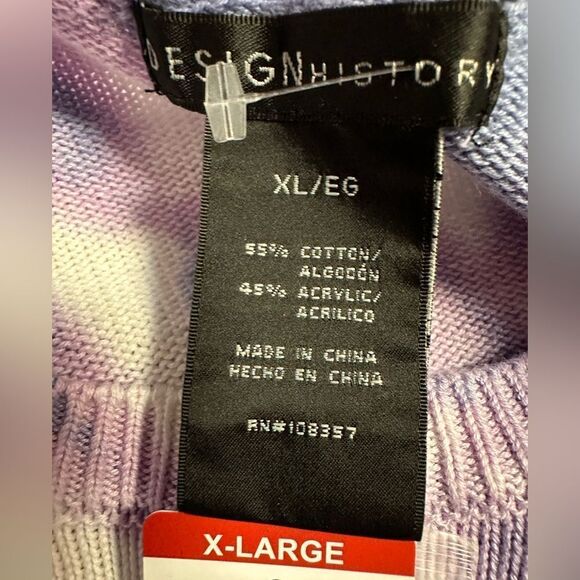 Design History Tie Dye Sweater Size XL NWT - Picture 5 of 5